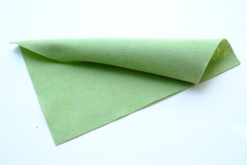 medium soft solid felt material pastel green - 20x30 cm