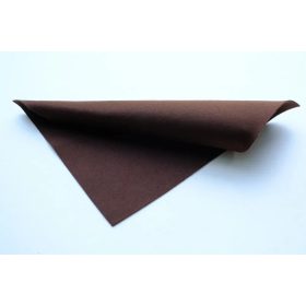   Közép puhaságú egyszínű filc anyag SÖTÉTBARNA - 20x30 cm