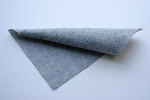 Közép puhaságú egyszínű filc anyag VILÁGOSSZÜRKE MELANGE - 20x30 cm