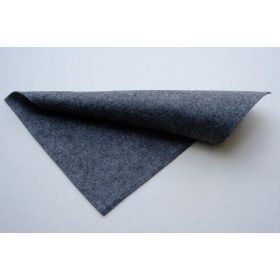   Közép puhaságú egyszínű filc anyag SÖTÉTSZÜRKE MELANGE- 20x30 cm
