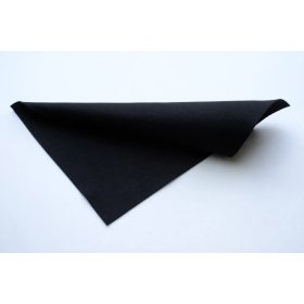 Közép puhaságú egyszínű filc anyag FEKETE - 20x30 cm