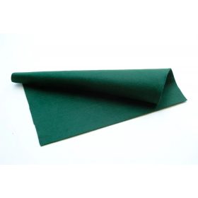   Közép puhaságú egyszínű filc anyag SÖTÉTZÖLD- 20x30 cm