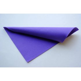  Közép puhaságú egyszínű filc anyag ORGONALILA - 20x30 cm
