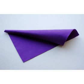   Közép puhaságú egyszínű filc anyag  SÖTÉT IBOLYALILA - 20x30 cm