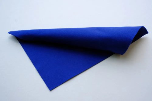 Közép puhaságú egyszínű filc anyag KIRÁLYKÉK - 20x30 cm