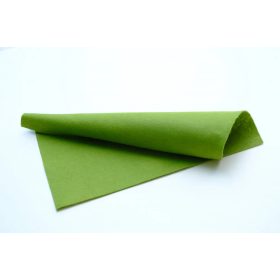   Közép puhaságú egyszínű filc anyag ÉLÉNK KÖZÉPZÖLD- 20x30 cm
