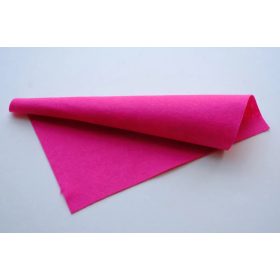 Közép puhaságú egyszínű filc anyag PINK - 20x30 cm