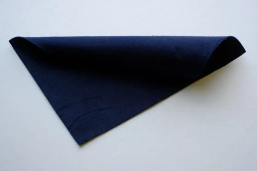 Közép puhaságú egyszínű filc anyag SÖTÉTKÉK - 20x30 cm