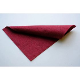   Közép puhaságú egyszínű filc anyag VILÁGOS BORDÓ MELANGE - 20x30 cm