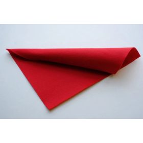 Közép puhaságú egyszínű filc anyag PIROS - méterben