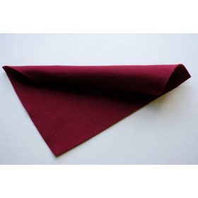 Közép puhaságú egyszínű filc anyag BORDÓ - méterben