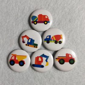 Egyedi ragasztható gomb, kitűző- MUNKAGÉPEK