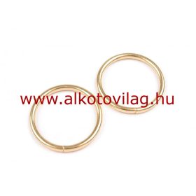   Fém karika 30mm belső átmérővel - ARANY SZÍNBEN - CSOMAG ÁR (5 db)