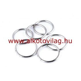   Fém karika 35mm átmérővel - NIKKEL SZÍNBEN - CSOMAG ÁR (5 db)