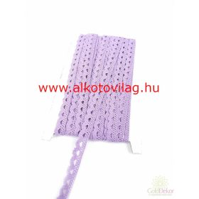 Pamut csipke - LILA - 1cm széles