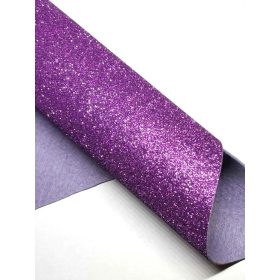 Glitteres filc anyag - 20 x 30 cm -LEVENDULA