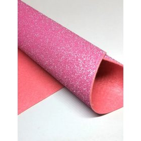 Glitteres filc anyag - 20 x 30 cm - RÓZSASZÍN
