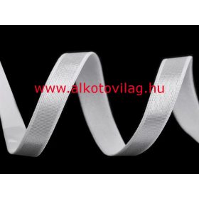 Szatén gumi FEHÉR - 10 mm