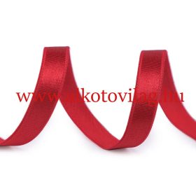 Szatén gumi PIROS - 10 mm