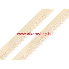 Csipkés gumi KRÉMSZÍNŰ- 15 mm