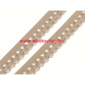 Csipkés gumi SÁRGÁSBARNA - 15 mm