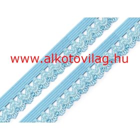 Csipkés gumi VILÁGOSKÉK - 15 mm