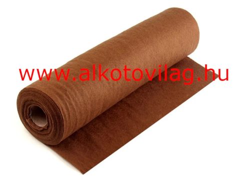 Pihe-puha egyszínű filc anyag ŐSZBARNA -  40 cm széles - méterben