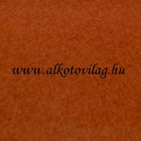   Puha egyszínű filc anyag ÉLÉNK ROZSDABARNA - 90 cm széles - 50 cm egységenként