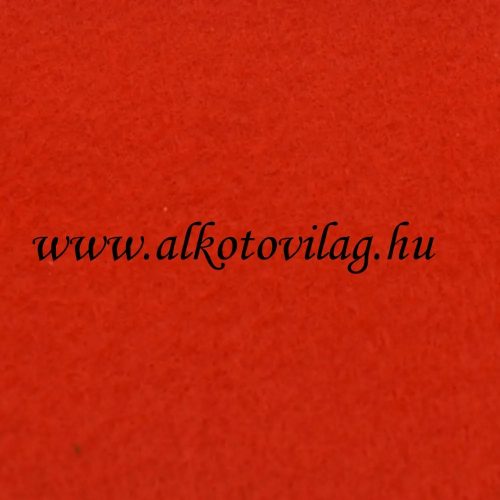 Puha egyszínű filc anyag PIROS- 90 cm széles - 50 cm egységenként