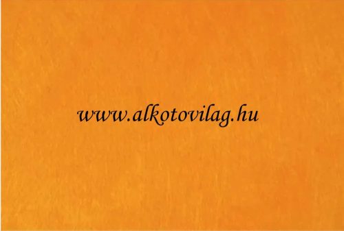 Pihe-puha egyszínű filc anyag 20 x 30 cm - NARANCSSÁRGA