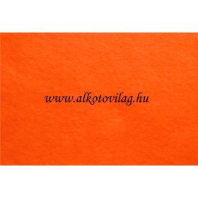 Pihe-puha egyszínű filc anyag 20 x 30 cm - NEONNARANCS