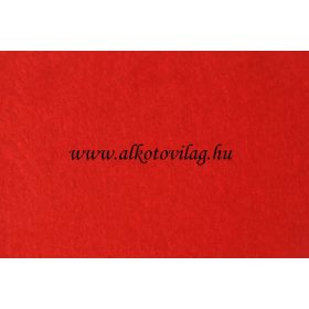 Pihe-puha egyszínű filc anyag 20 x 30 cm - PIROS