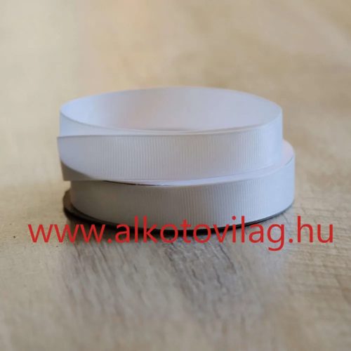 Ripsz szalag - 15 mm - FEHÉR