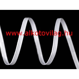 Ripsz szalag - 5 mm - FEHÉR 