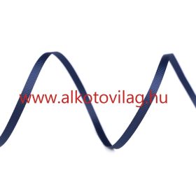 Ripsz szalag - 5 mm - SÖTÉTKÉK