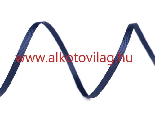Ripsz szalag - 5 mm - SÖTÉTKÉK
