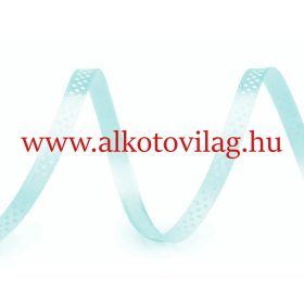 Pöttyös szaténszalag - 6 mm széles- MENTOLZÖLD