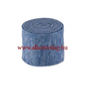 100 % Gyapjúfilc KÉK MELANGE - 15x50 cm