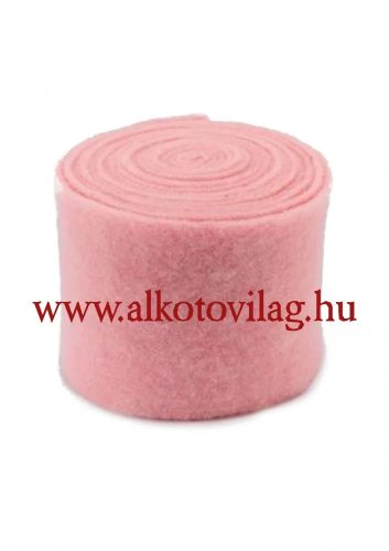 100 % Gyapjúfilc BABARÓZSASZÍN - 15x50 cm