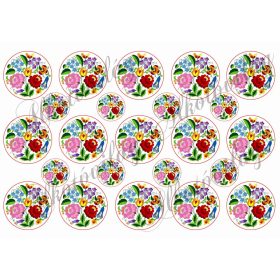 Kalocsai körök 5 és 3 cm - VASALHATÓ FÓLIA