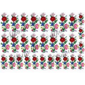 Kalocsai bordűrök 7, 5,5 , 4,5 cm  - VASALHATÓ FÓLIA